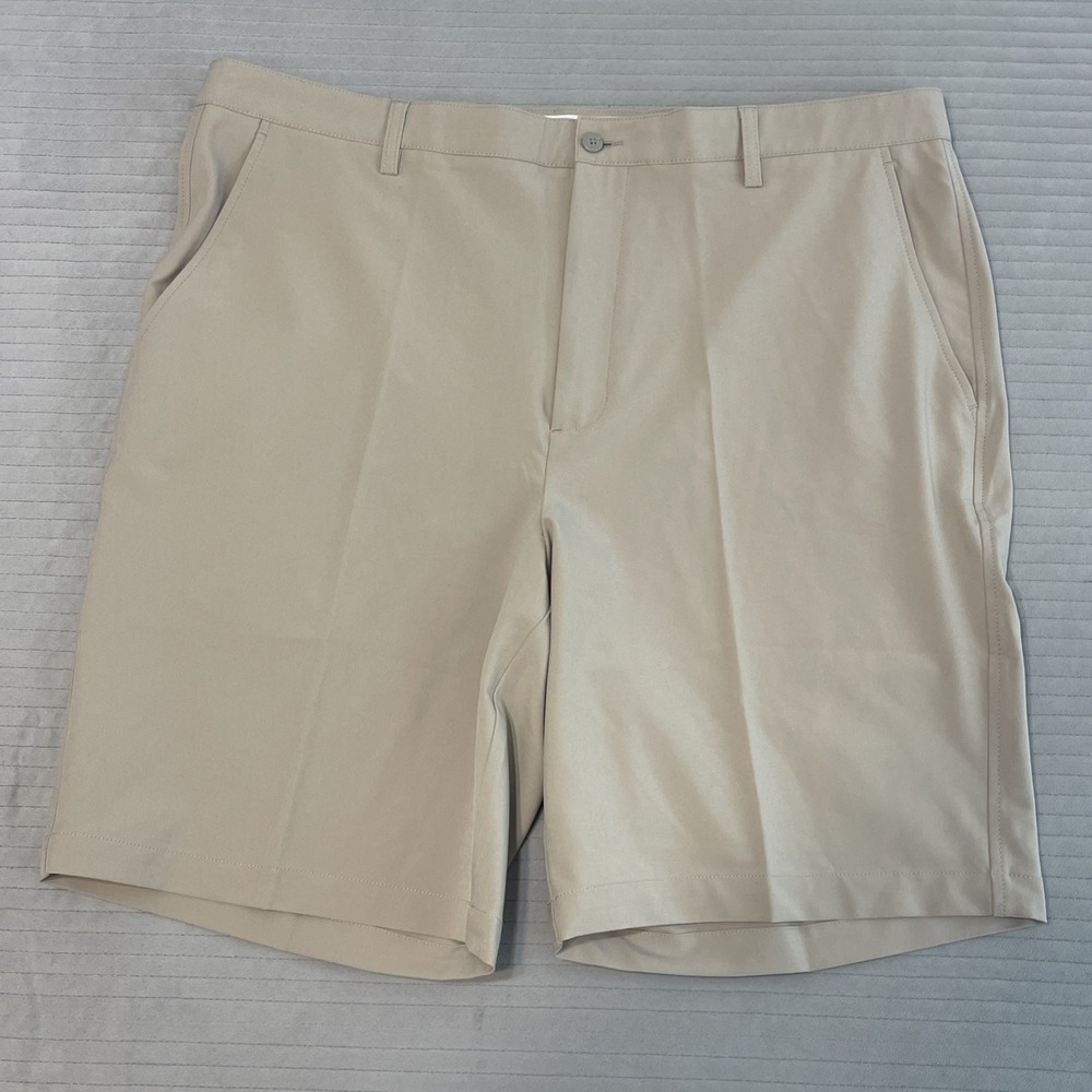 Footjoy 9.5" Inseam Short Men's 42 Khaki Comfort Fit 4 Way Stretch Golf